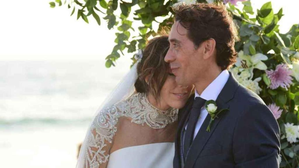 Paz Padilla y Antonio Vidal el día de su boda.