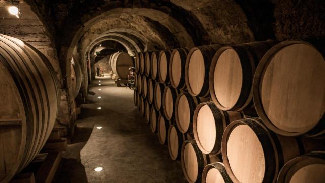 Calados de Casa Primicia donde envejece el vino.