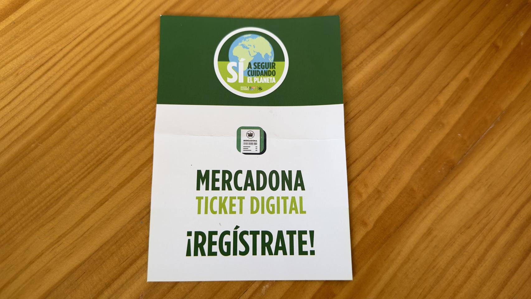Ticket digital de Mercadona
