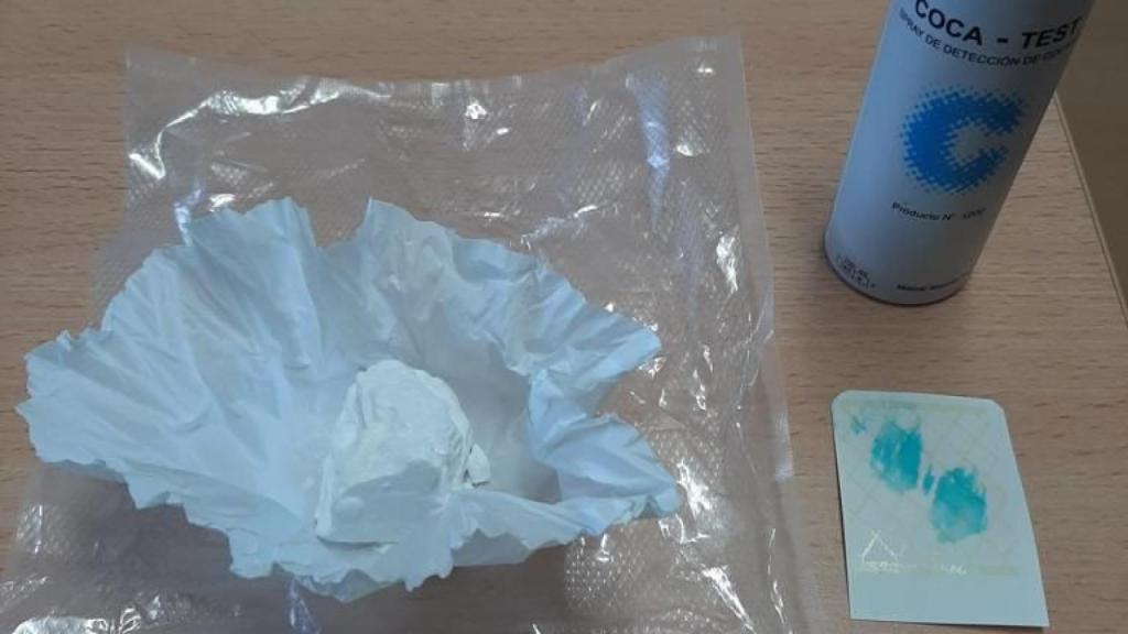 Droga que llevaba el detenido
