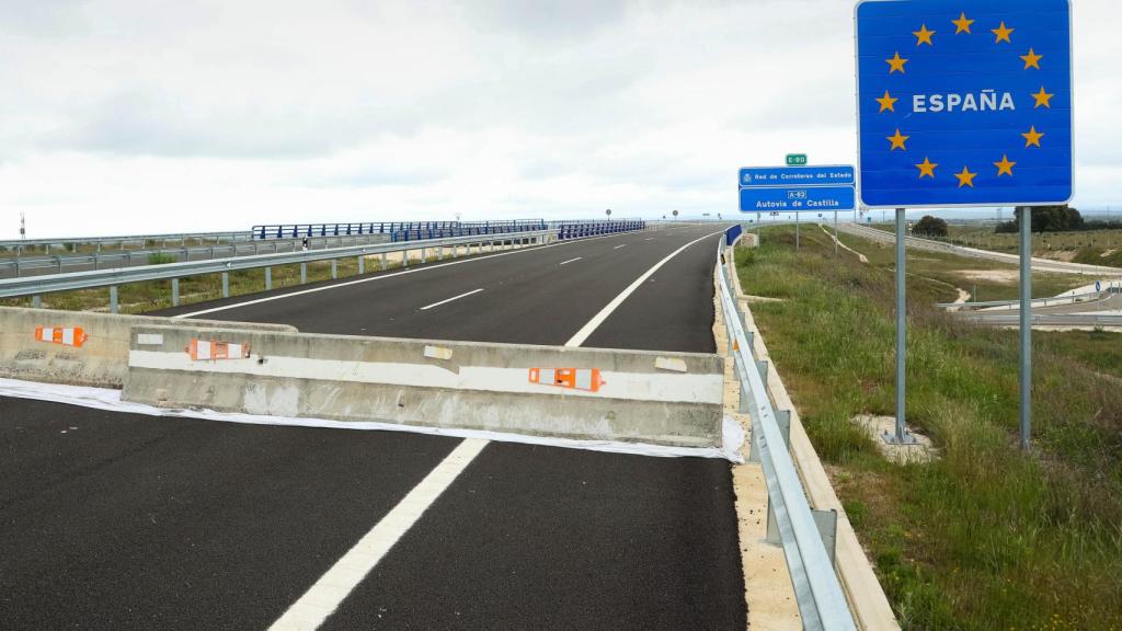 Autovía A-62 en Fuentes de Oñoro