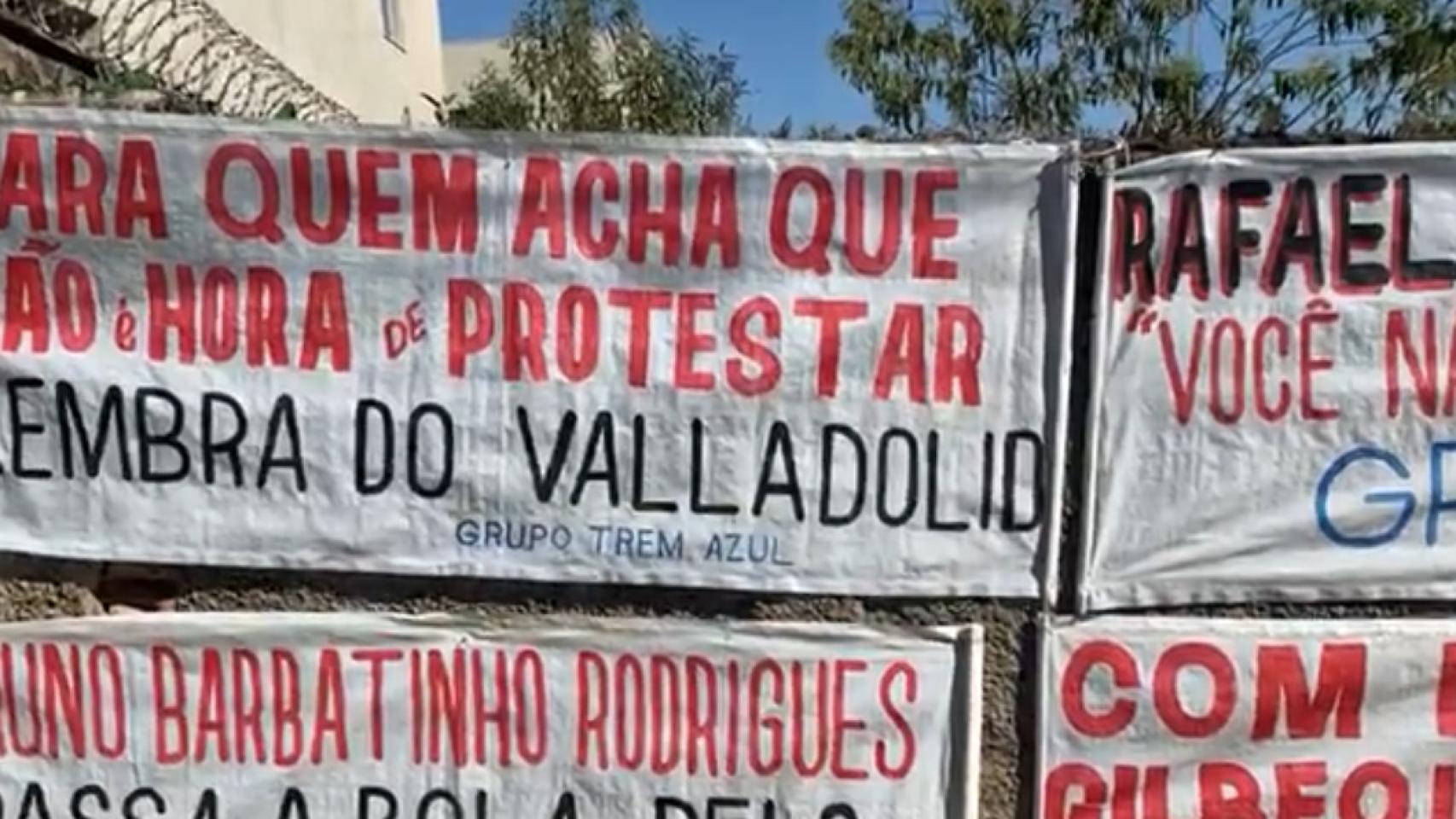 Pancarta contra Ronaldo