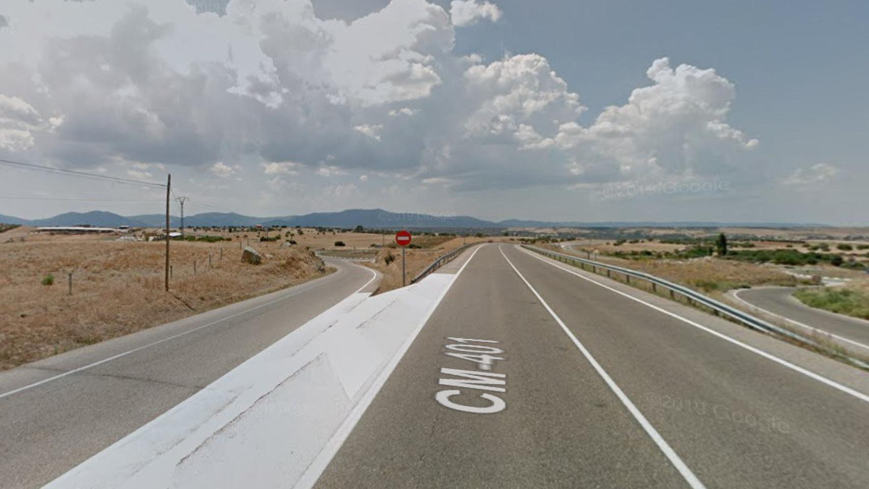 Cruce de la CM-401 y la CM-403. Foto: Google Maps.