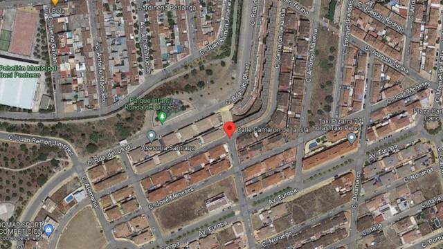 Calle de Pizarra donde ha tenido lugar el accidente mortal.