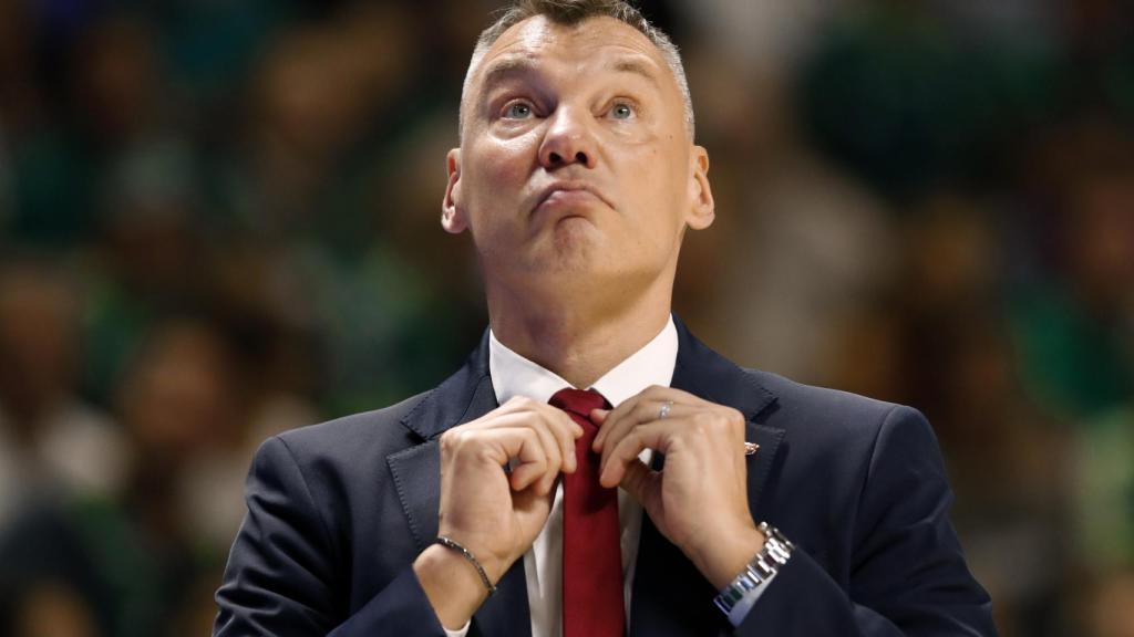 Jasikevicius, durante el partido en el Martín Carpena.
