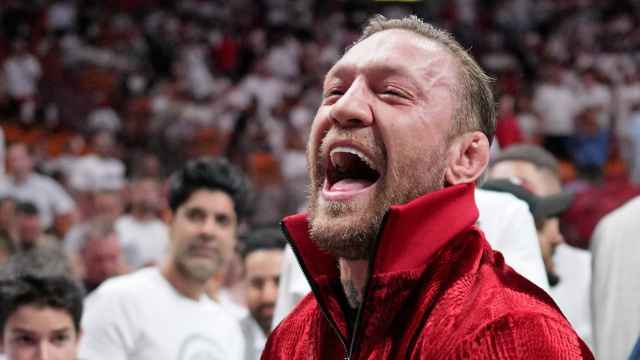 Conor McGregor, durante un partido de la NBA en 2023
