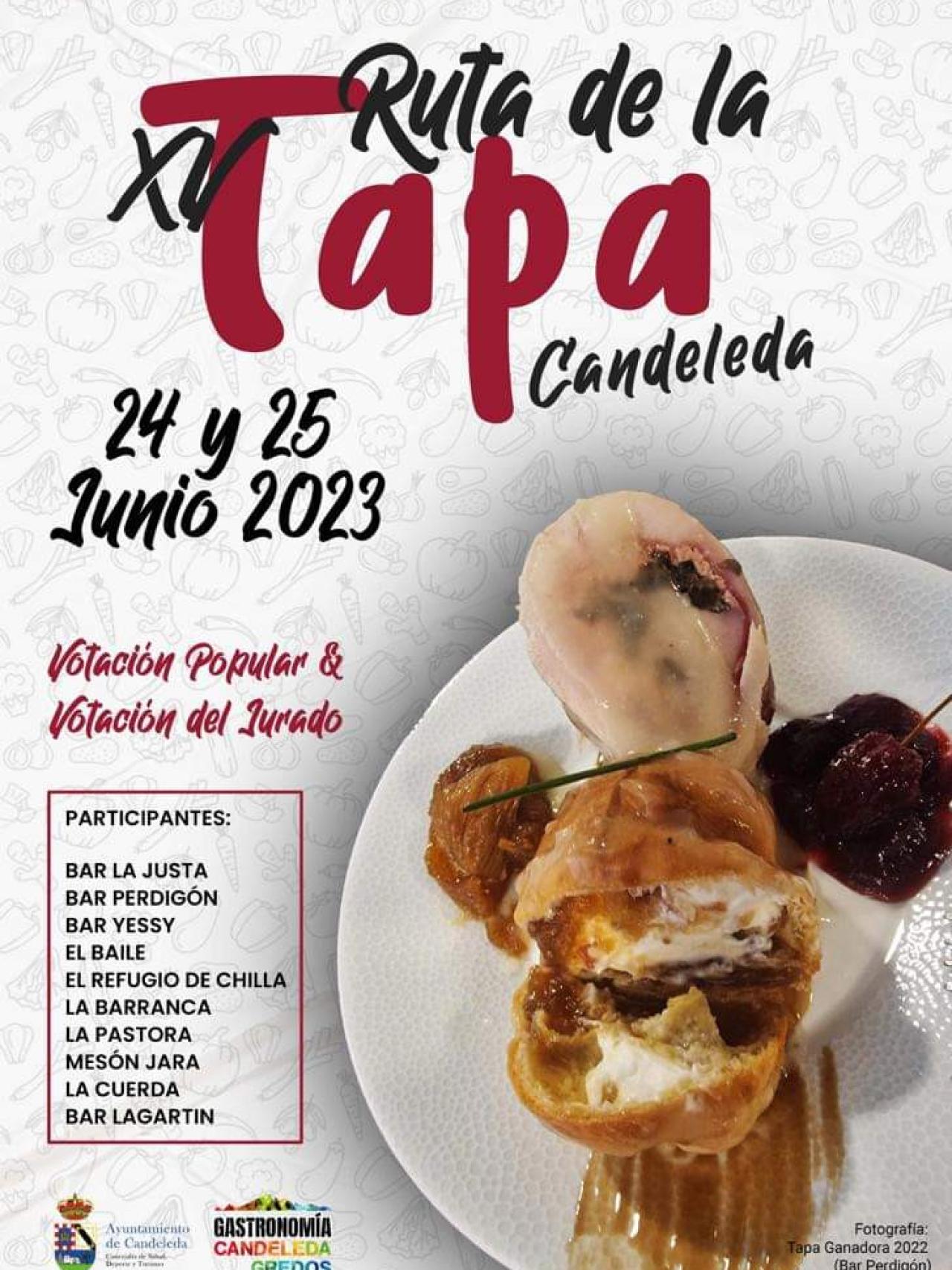 Imagen del cartel de la XV Ruta de Tapas de Candeleda
