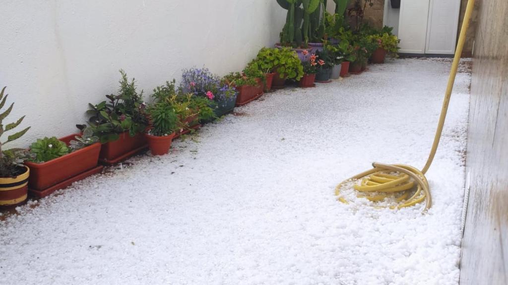 Granizada en Seseña (Toledo). Foto: EL ESPAÑOL - EL DIGITAL CLM.