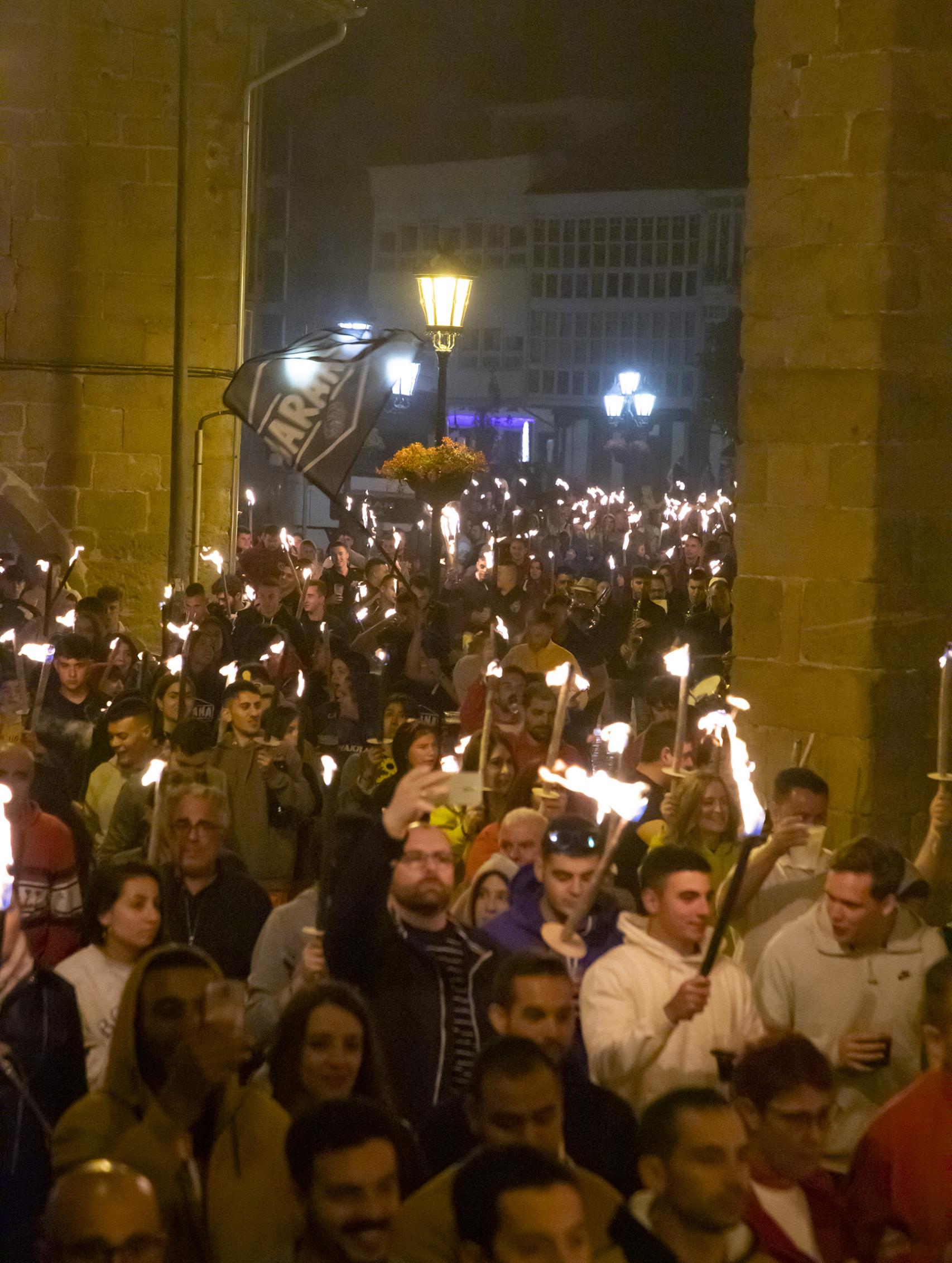Desfile de antorchas de 2022 en Aguilar de Campoo