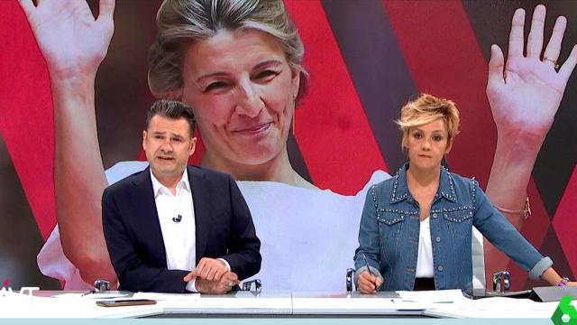 Cristina Pardo e Iñaki López en ‘Más vale tarde’.