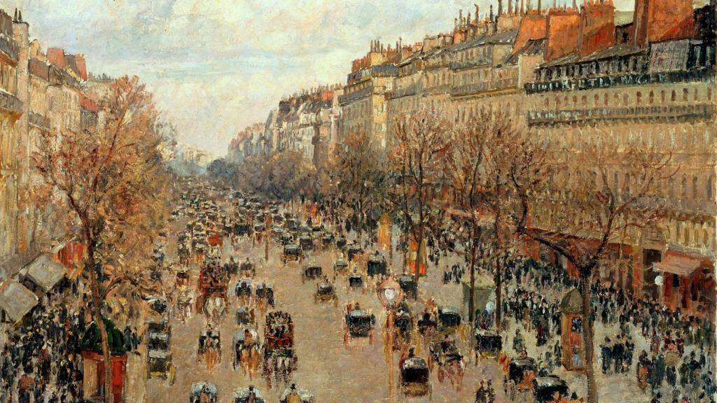 'Boulevard Montmartre' (1897), óleo sobre lienzo de Camille Pissarro. © Museo del Hermitage (San Petersburgo, Rusia)