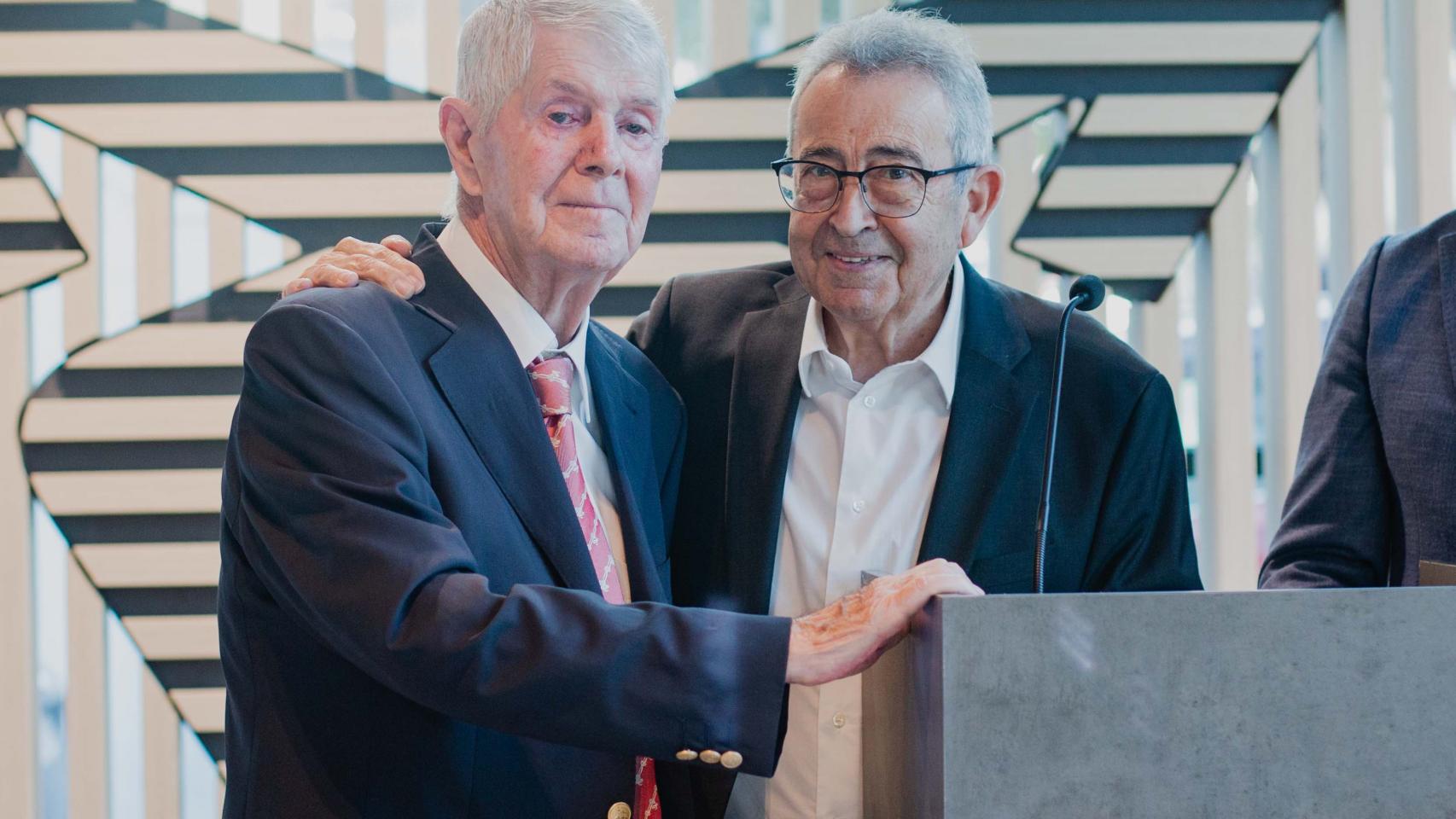 Pedro Cornejo y José Luis Morales en el acto.