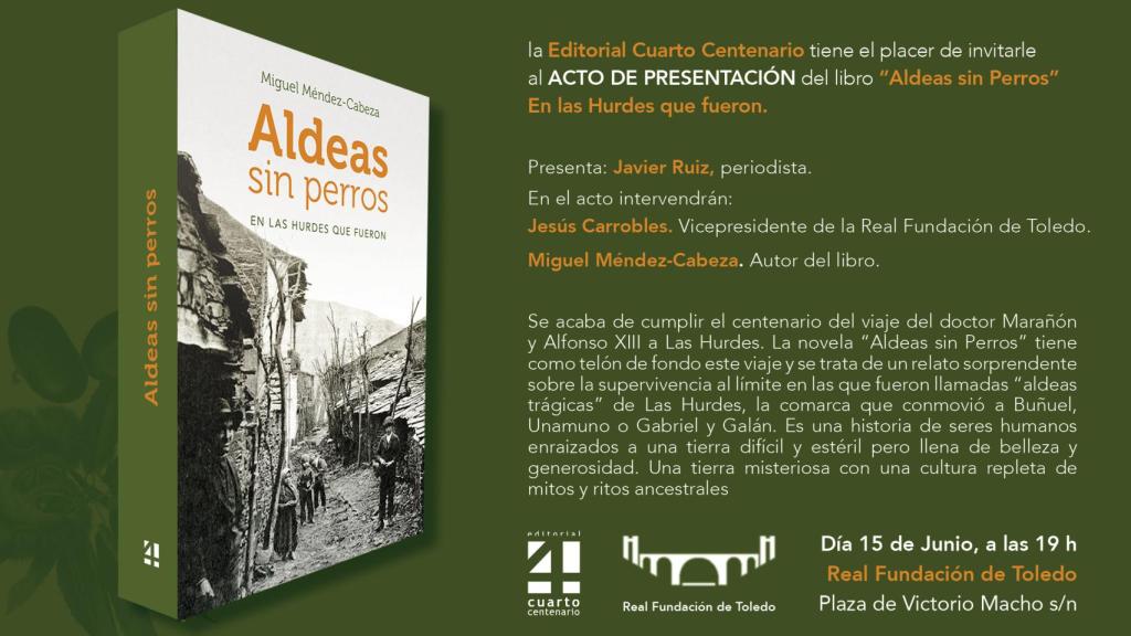Cartel de la presentación del libro