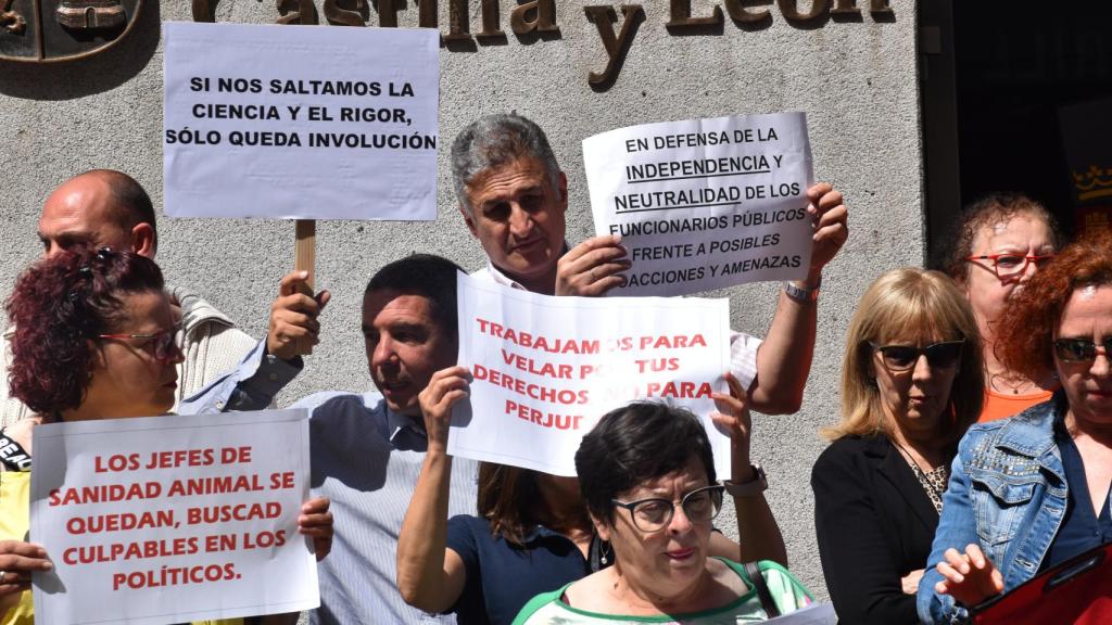 Momento de la manifestación en Valladolid