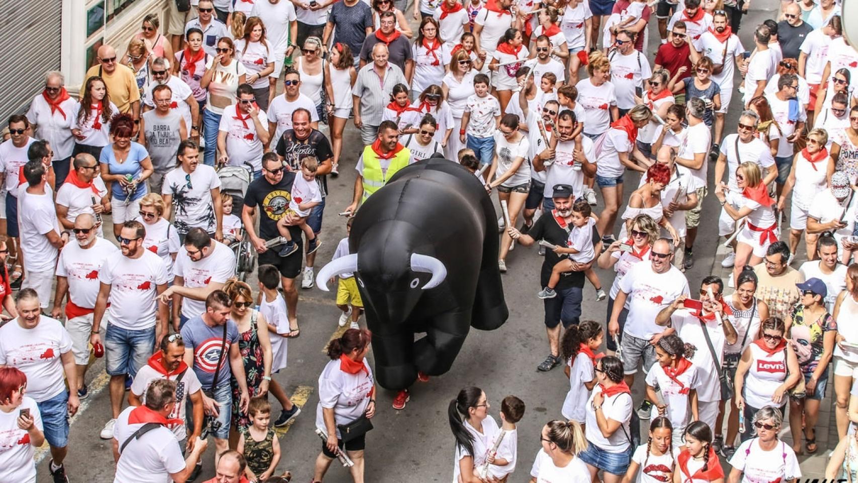 Una imagen del sanfermín solidario del año pasado.