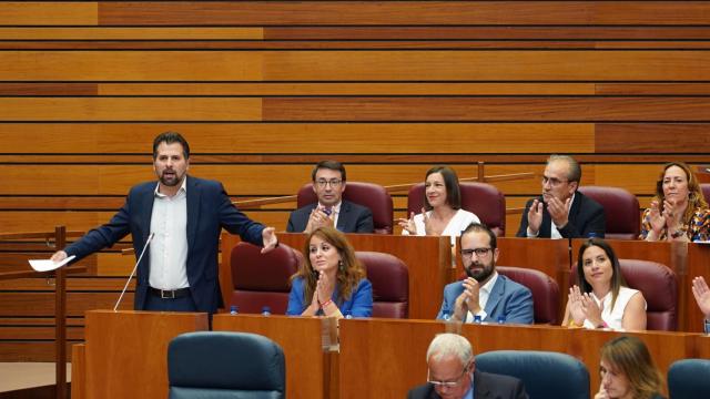 Intervención del portavoz socialista Luis Tudanca en el Pleno de las Cortes