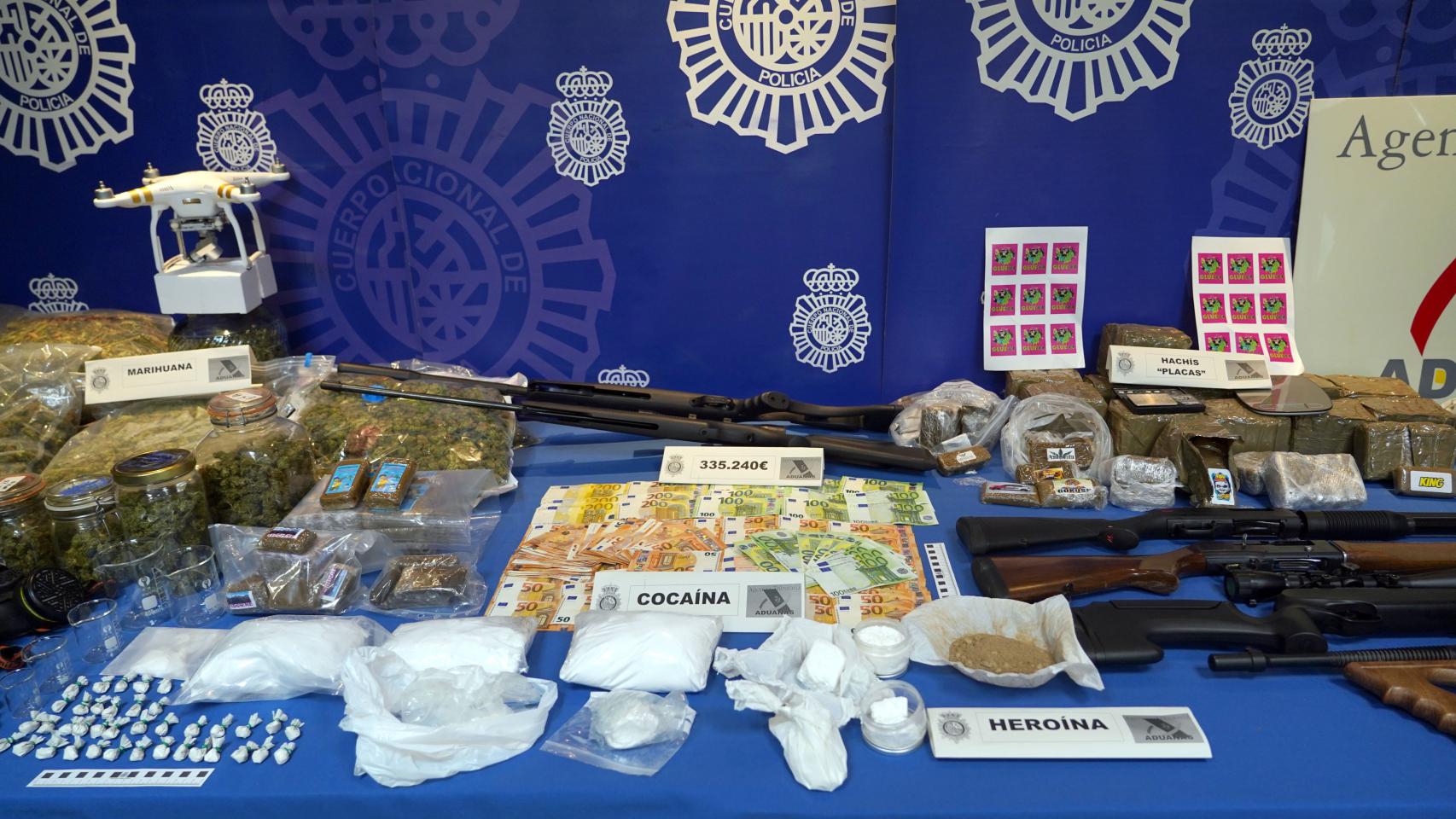 Material intervenido en la Operación 'Santo'