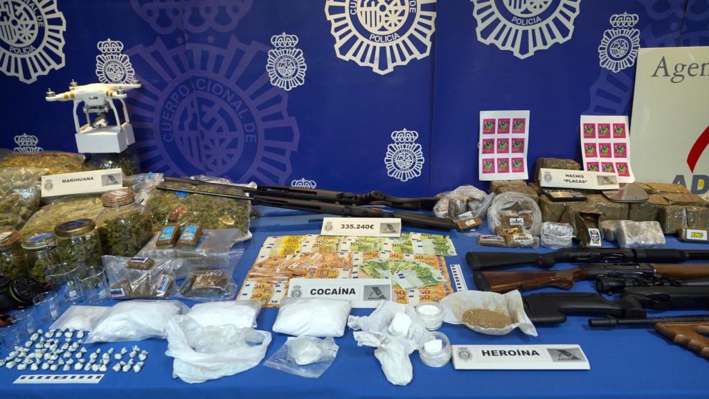 Material intervenido en la Operación 'Santo'