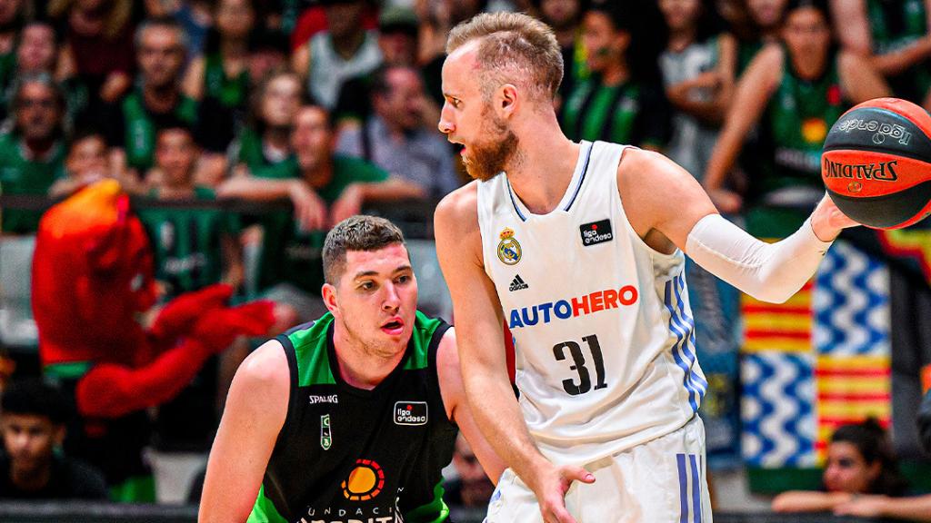 Dzanan Musa, en el cuarto partido de las semifinales de la ACB entre Joventut y Real Madrid