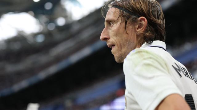 Luka Modric, en un partido del Real Madrid de la temporada 2022/2023
