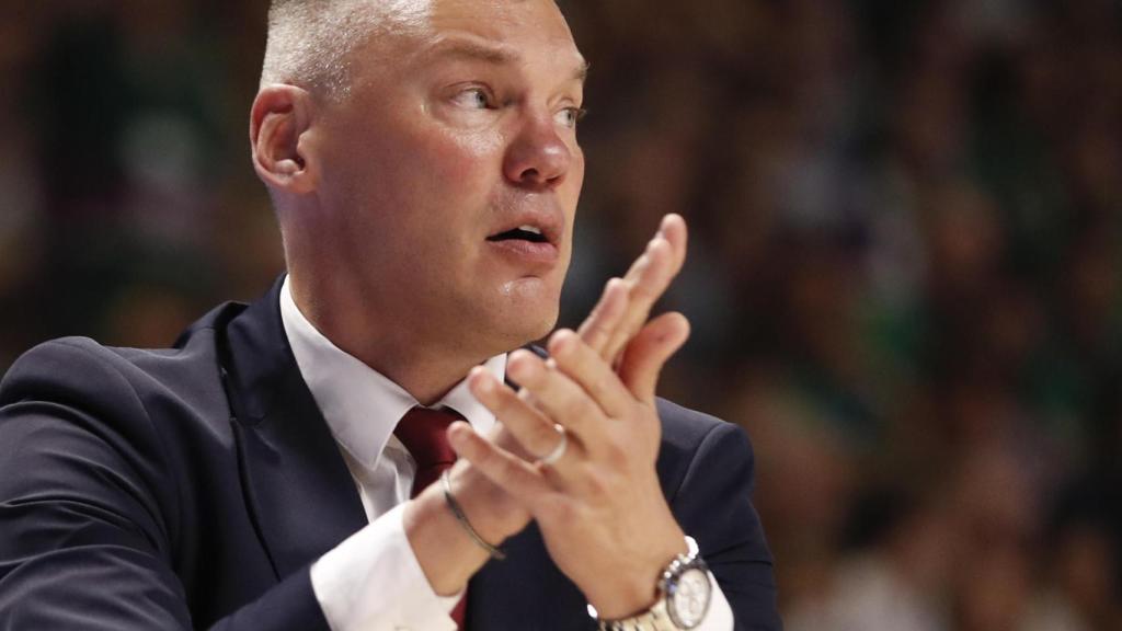Sarunas Jasikevicius, en el cuarto partido de las semifinales entre Unicaja y Barcelona