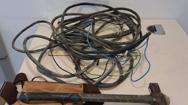 Utensilios que usaba para cometer los robos