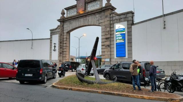 Foto de archivo del acceso al astillero de Ferrol
