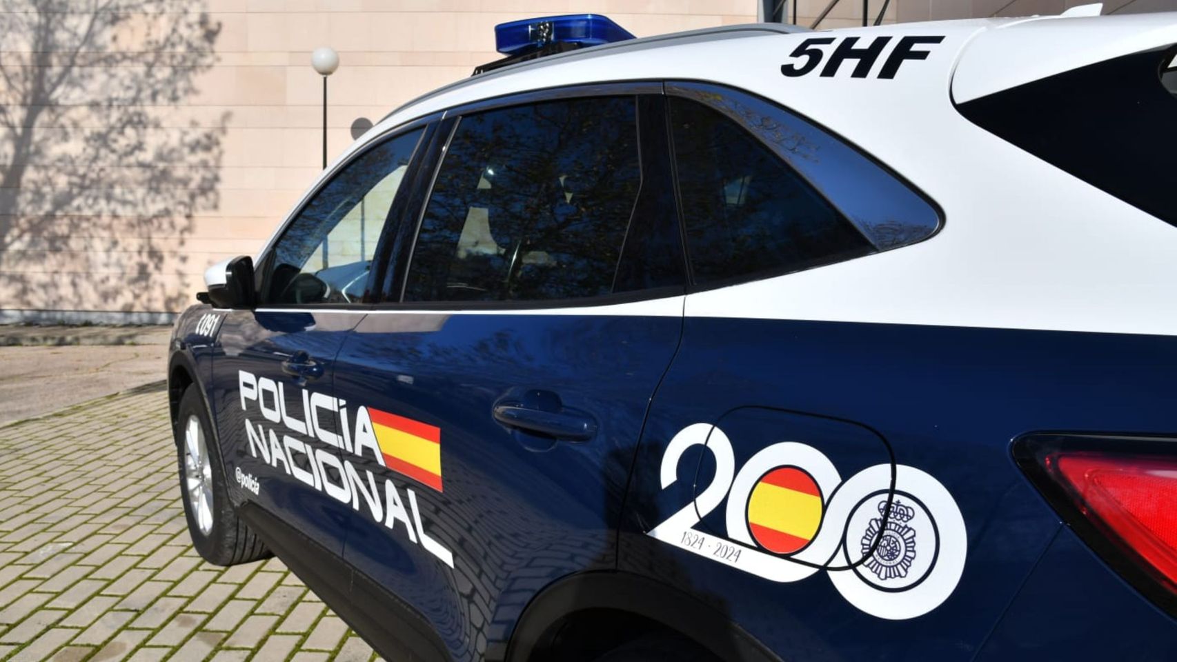 Vehículo de la Policía Nacional.
