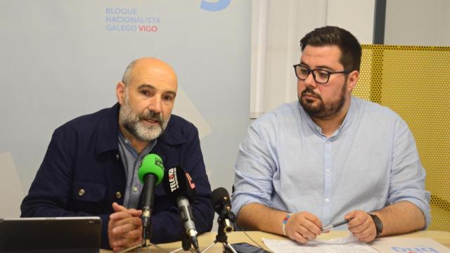 Néstor Rego y Xabier P. Igrexas durante la rueda de prensa.