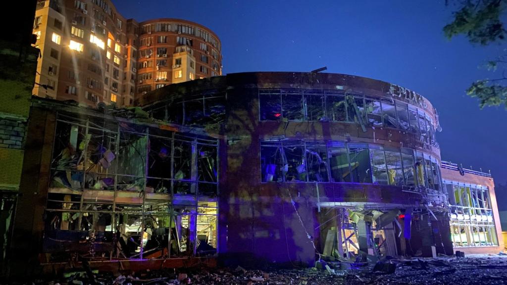 Edificios bombardeados en Odesa.