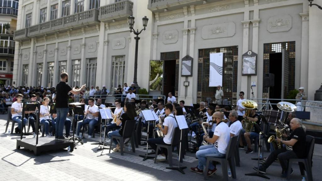 Uno de los recitales del sábado por la mañana.