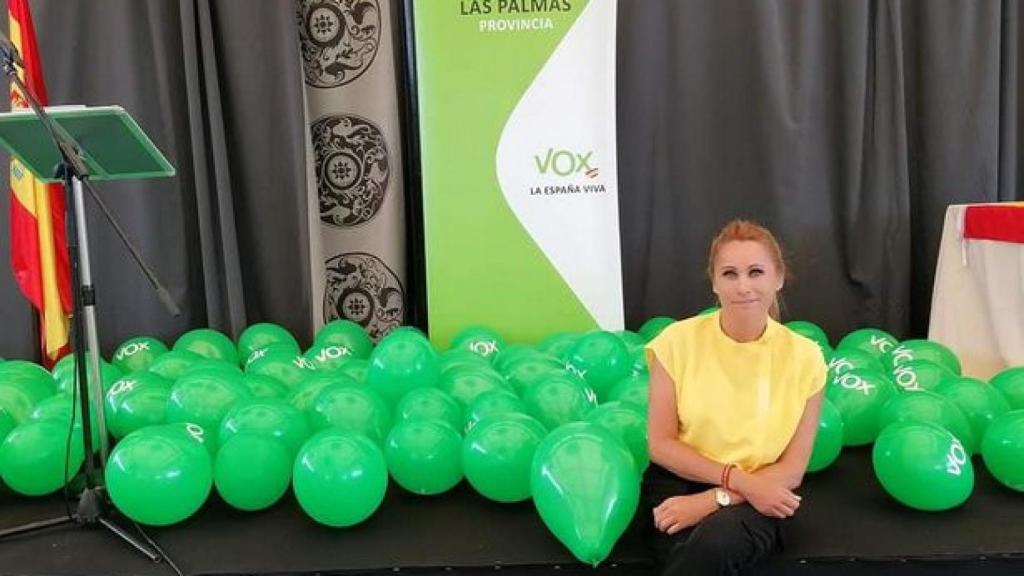 María Ángeles Barroso, en su época como tesorera de Vox en Las Palmas