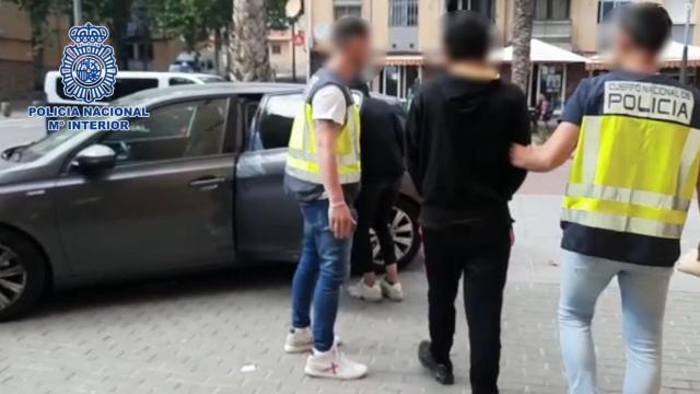 Los detenidos en la zona norte de Alicante.