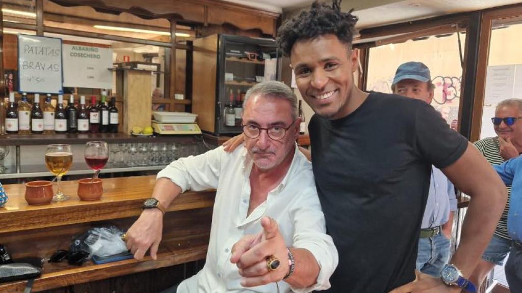Carlos Herrera en el restaurante El Besugo de León