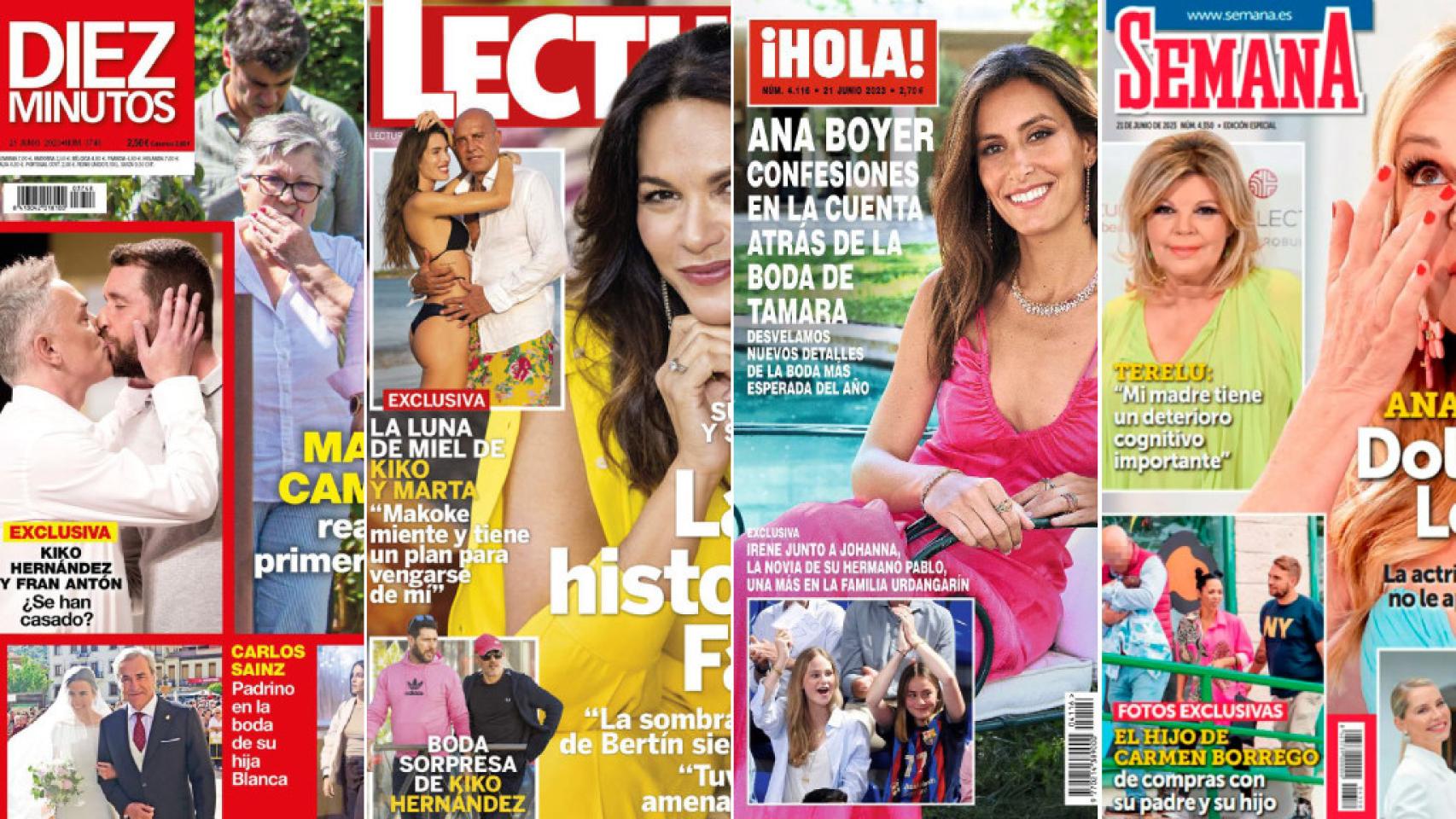Portadas de revistas.