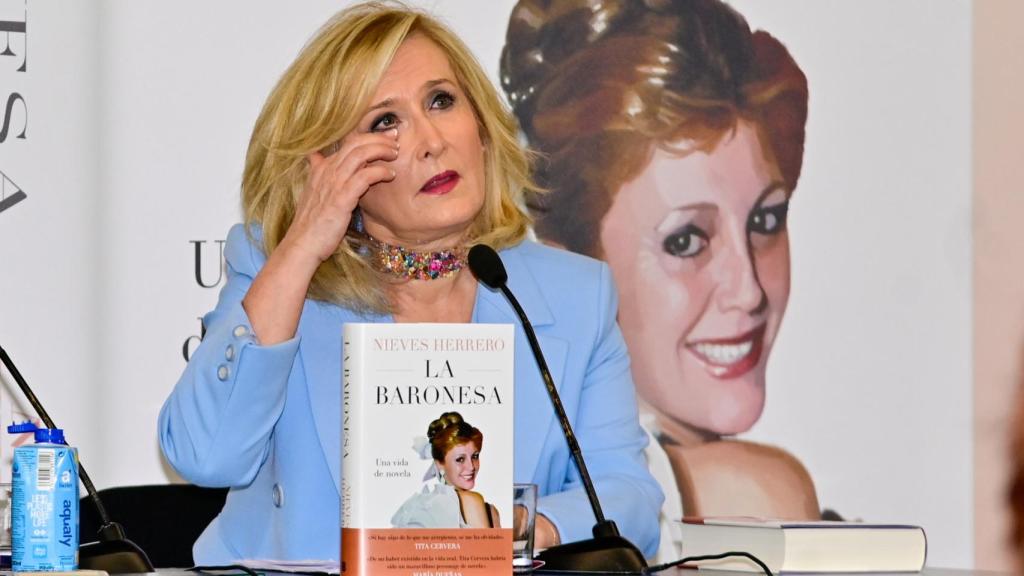La  periodista, en la presentación de su libro.