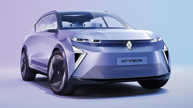 El Renault H1 First Vision destaca por una imagen de superficies lisas y ángulos agudos.