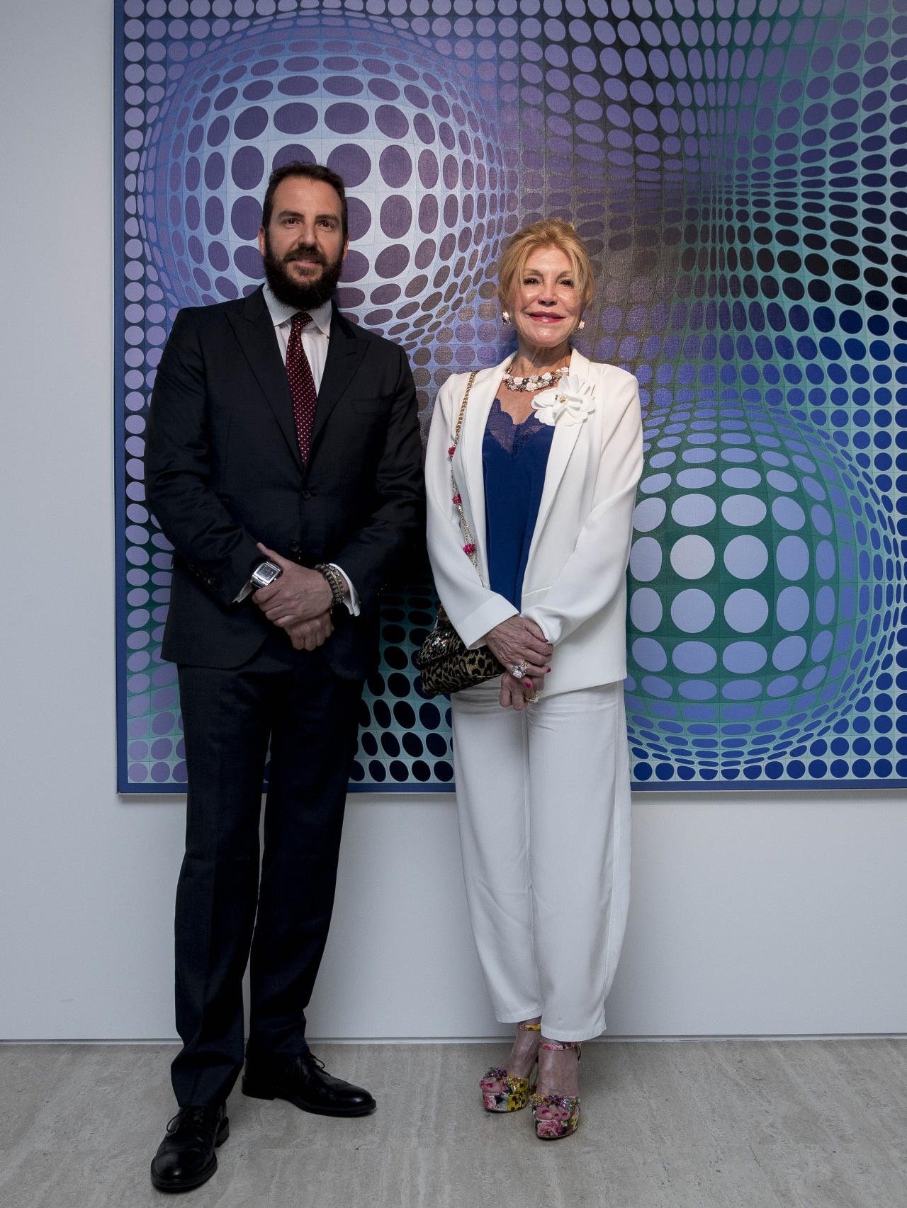 La baronesa y su hijo, en una foto de archivo.