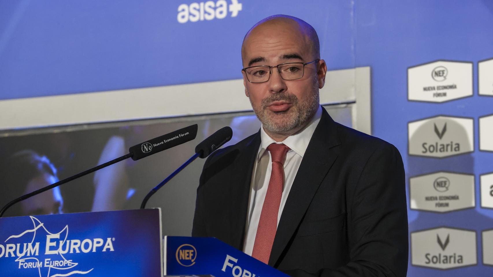 El delegado del Gobierno, Francisco MartÍn, este jueves en un desayuno informativo del Fórum Europa.