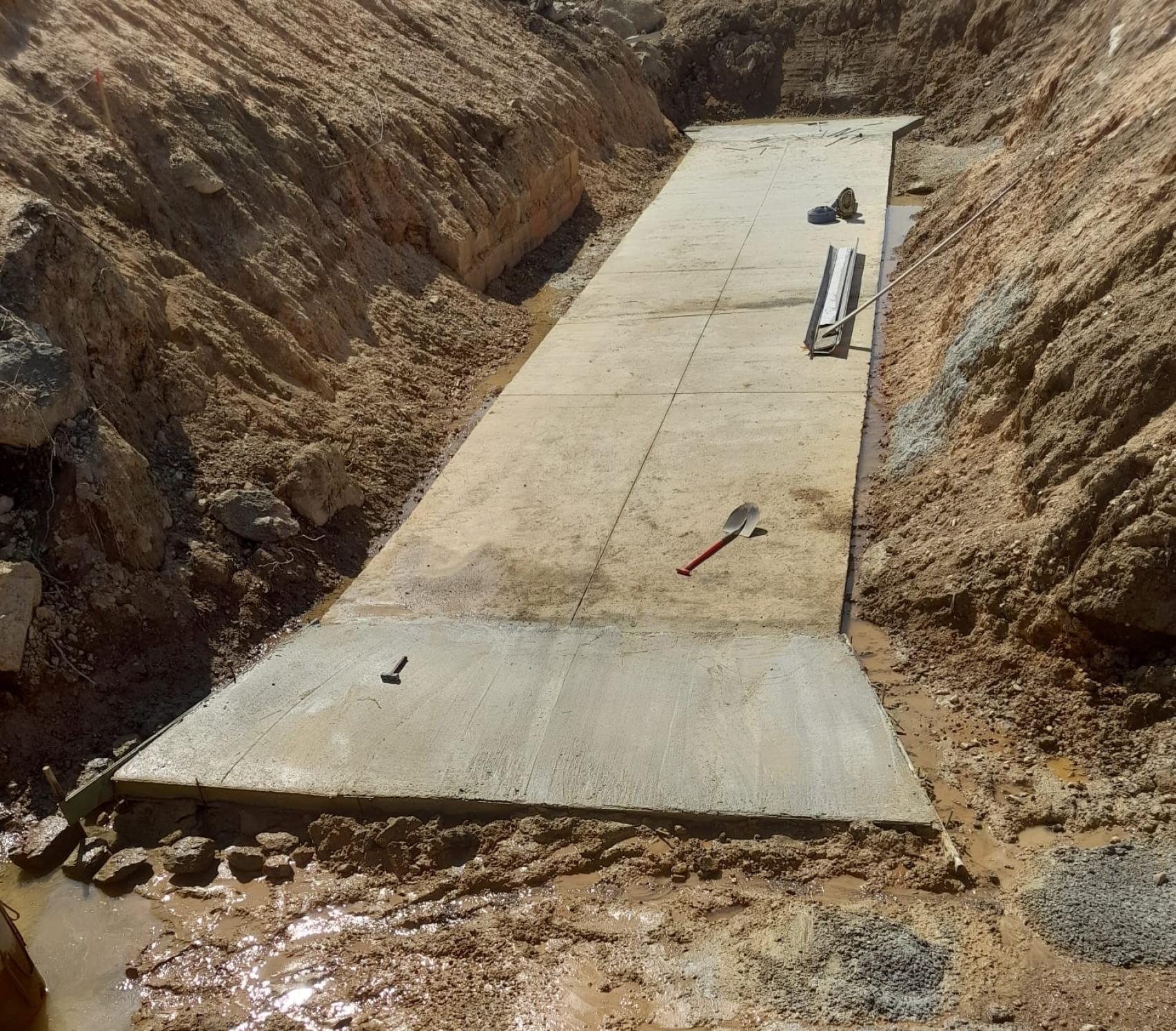 Trabajos reparación en la carretera ZA-912