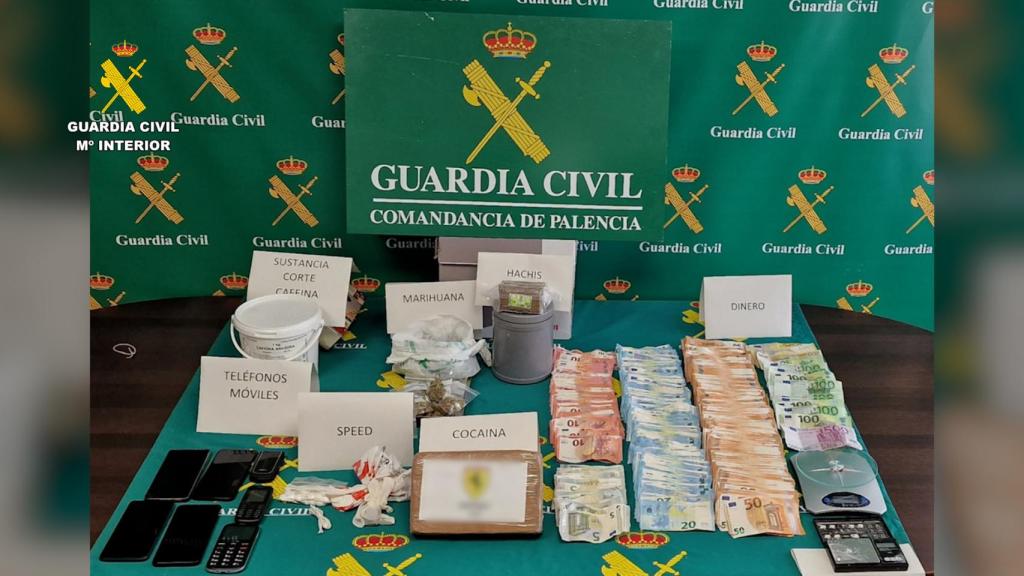 Droga y efectos intervenidos en los registros domiciliarios.