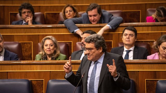 José Luis Escrivá, en el Congreso.