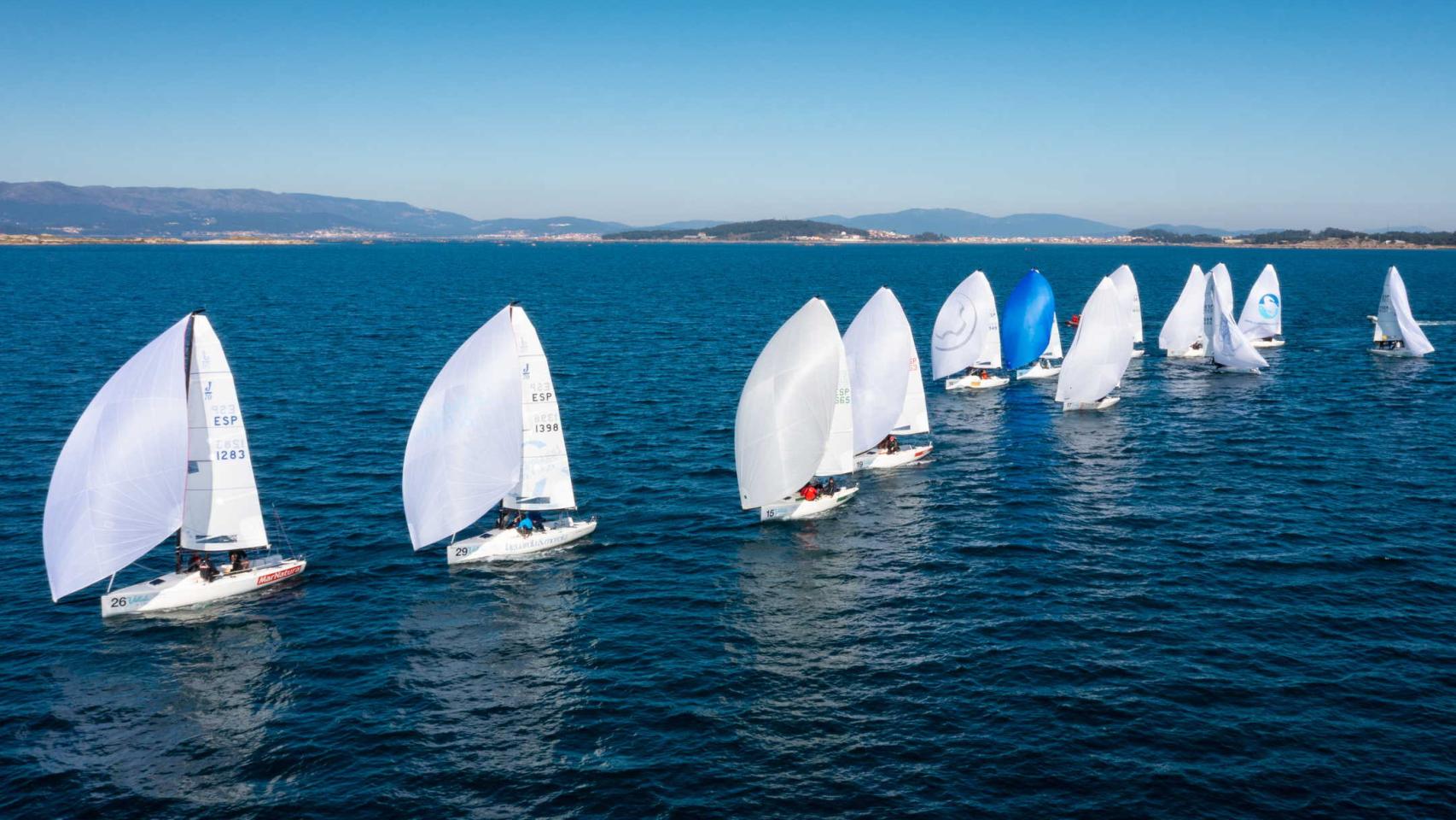 Regata de J70 en A Toxa el pasado mes de febrero.