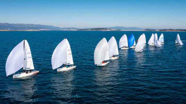 Regata de J70 en A Toxa el pasado mes de febrero.