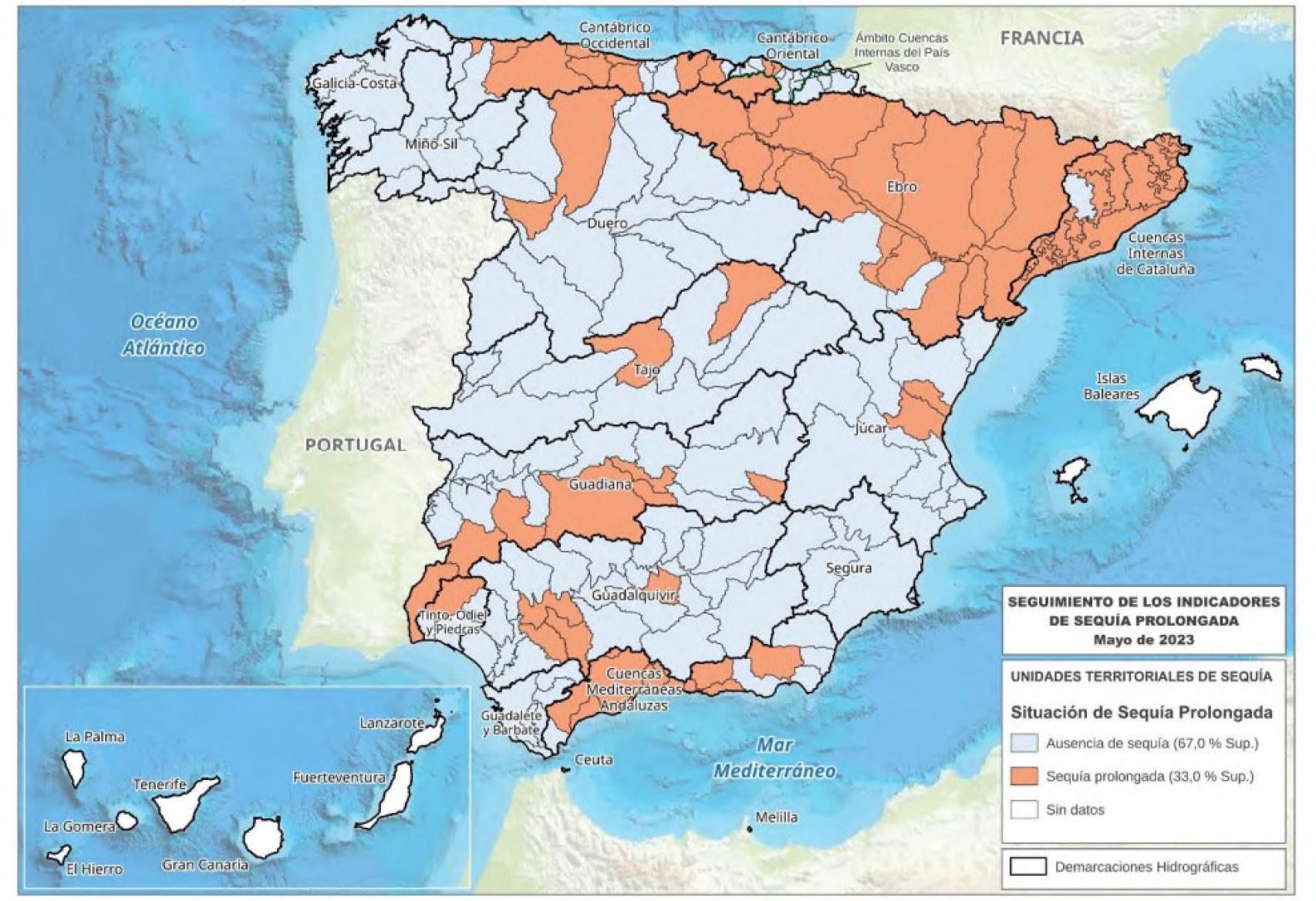 Situación respecto de la Sequía Prolongada. Mayo 2023.