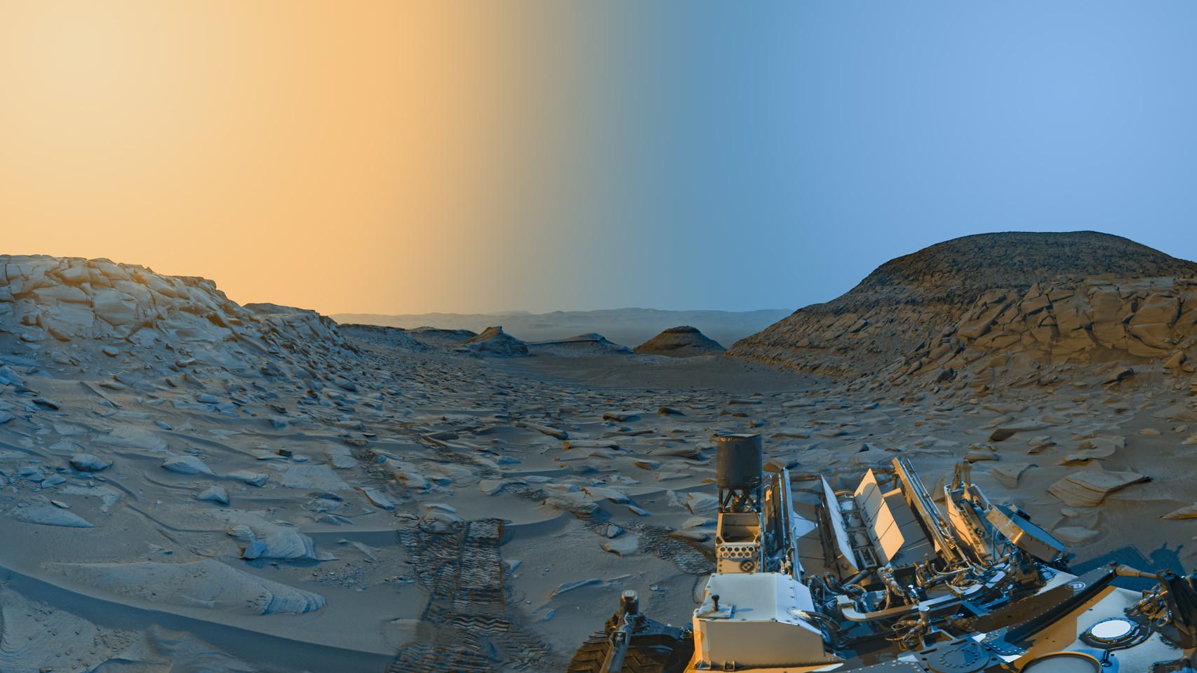 Postal con color añadido de la NASA.