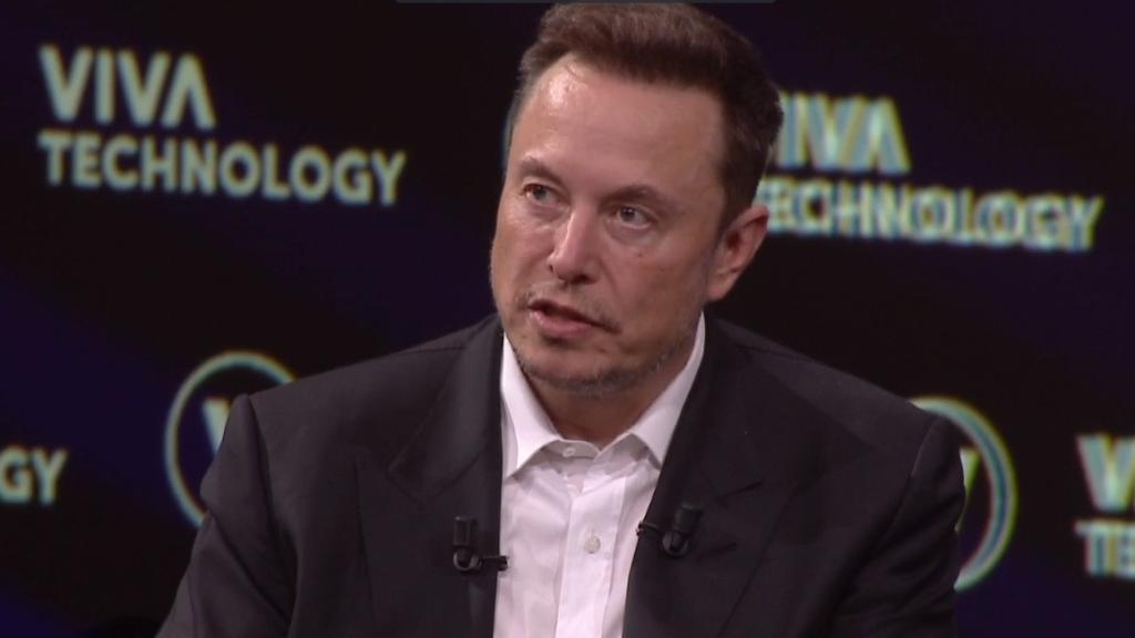 Elon Musk, durante su participación en la edición del evento tecnológico de París el 16 de junio.