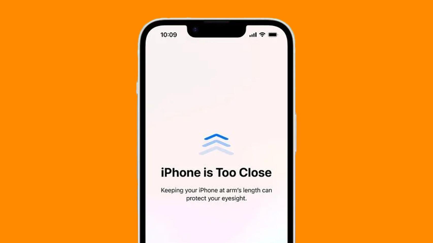 Screen Distance en un iPhone.