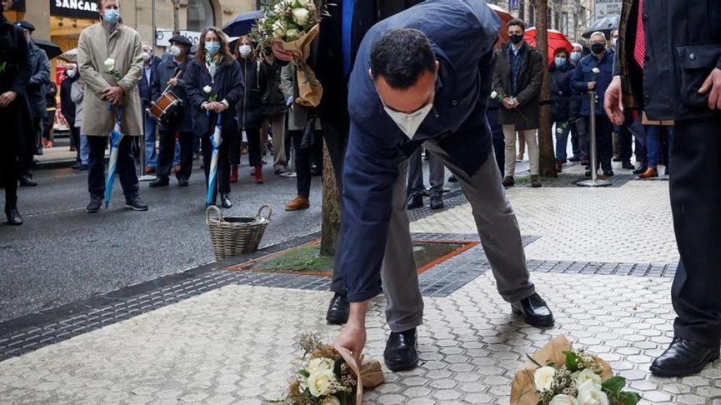 Rubén Múgica, durante un homenaje.