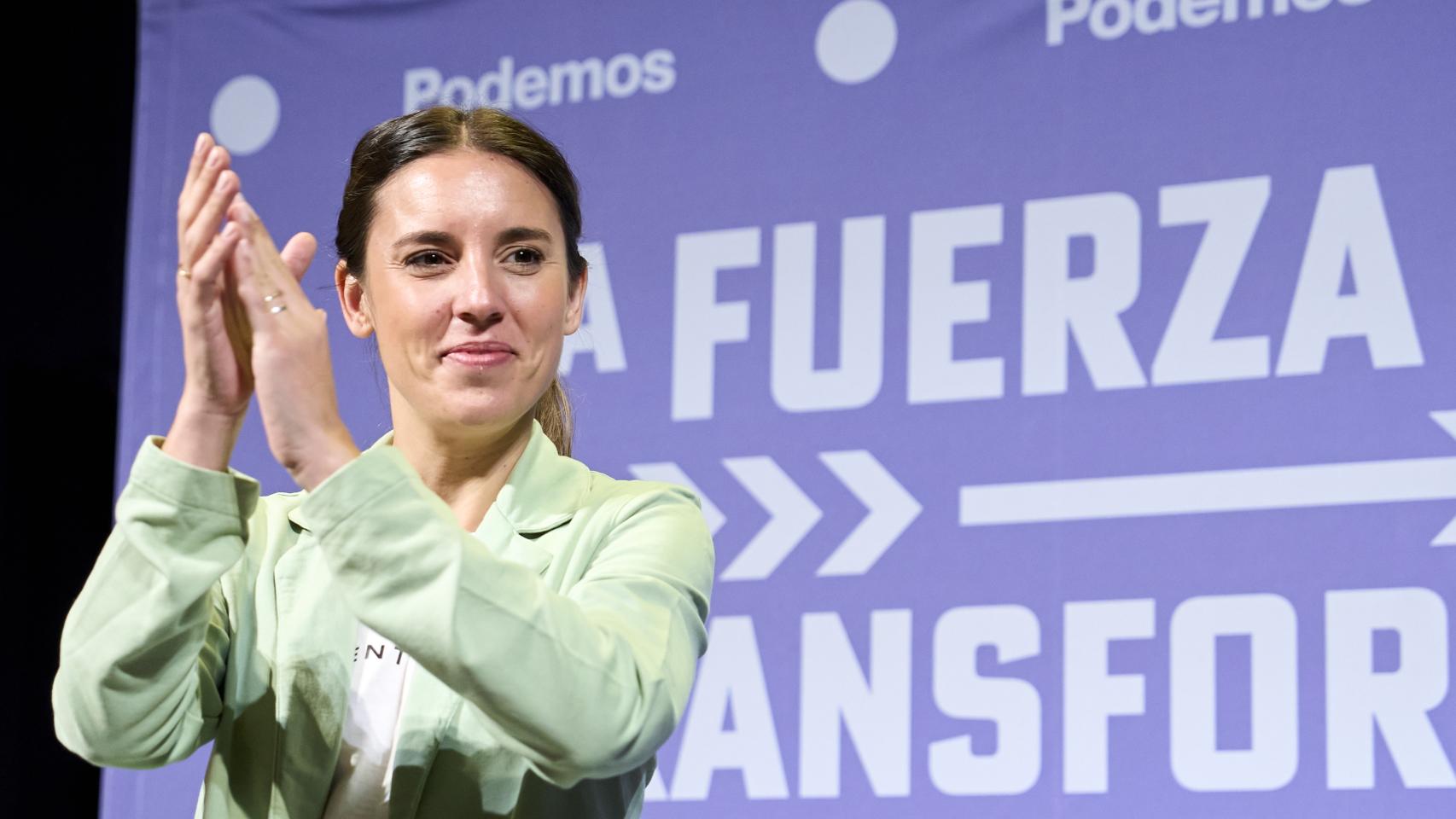 La ministra de Igualdad en funciones, Irene Montero. Imagen de archivo.